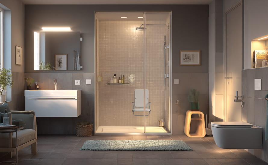 Salle de bain pour PMR et séniors à Montpellier - ameublements
